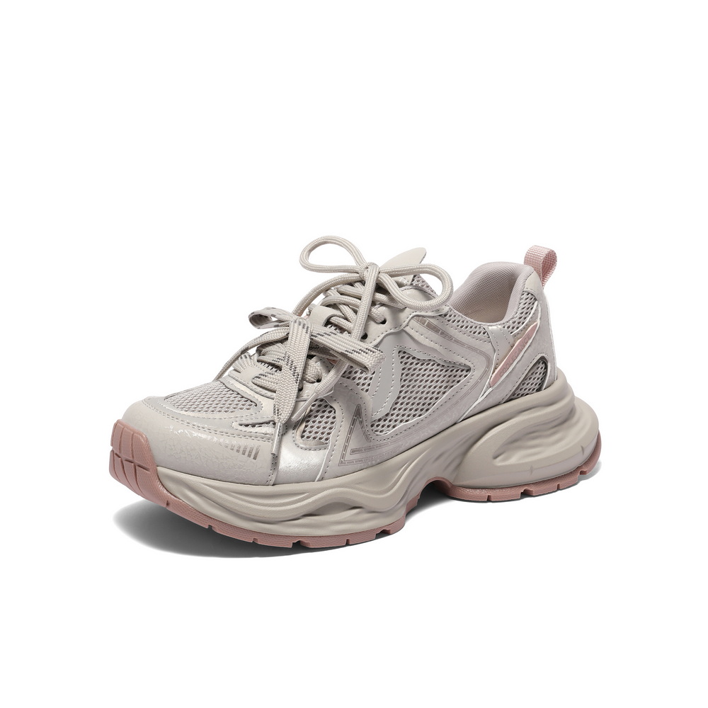 百丽潮流拼色老爹鞋女2025春新商场同款厚底运动休闲鞋D7A1DAM5