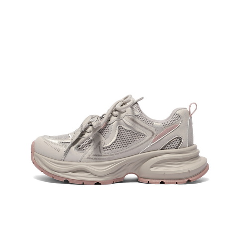 百丽潮流拼色老爹鞋女2025春新商场同款厚底运动休闲鞋D7A1DAM5