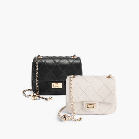 百丽包女2025夏商场同款小香风菱格华夫饼单肩斜挎绗缝包X7307BX5