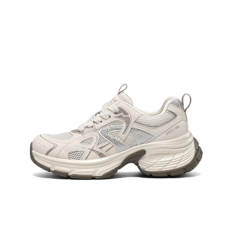 百丽透气网老爹鞋女2025春新商场同款厚底增高休闲鞋D7S1DBM5