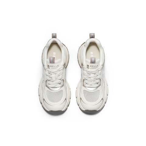 百丽透气网老爹鞋女2025春新商场同款厚底增高休闲鞋D7S1DBM5