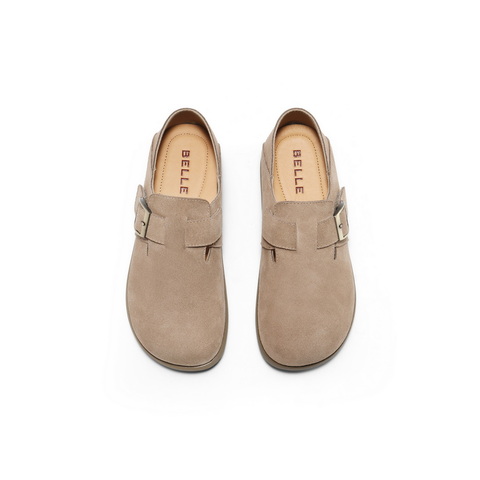 百丽时尚简约勃肯鞋女2025春新商场同款加绒保暖鞋D4W1DAM5