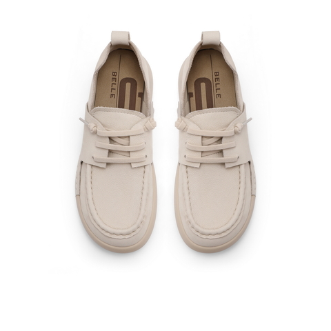 百丽复古牛津鞋女2025春商场同款真皮新款舒适休闲鞋B7L1DAM5