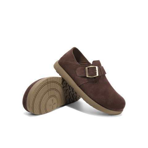 百丽时尚简约勃肯鞋女2025春新商场同款加绒保暖鞋D4W1DAM5