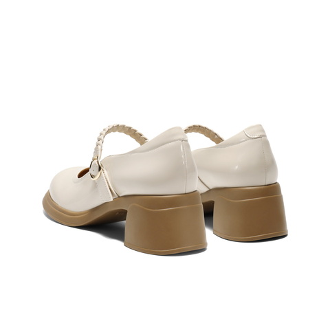 百丽优雅时装玛丽珍鞋女2025春新商场同款显瘦方跟单鞋3A6A8AQ5