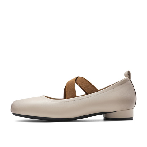 百丽气质淑女玛丽珍鞋女25春新真皮时尚芭蕾风单鞋B1R1DAQ5