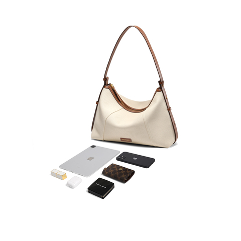 百丽包女2025新商场同款质感通勤hobo单肩斜挎托特包8517ABX5