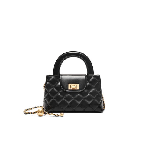 百丽包女2024新商场同款小香风mini凯莉包单肩斜挎手提包X7183AX5