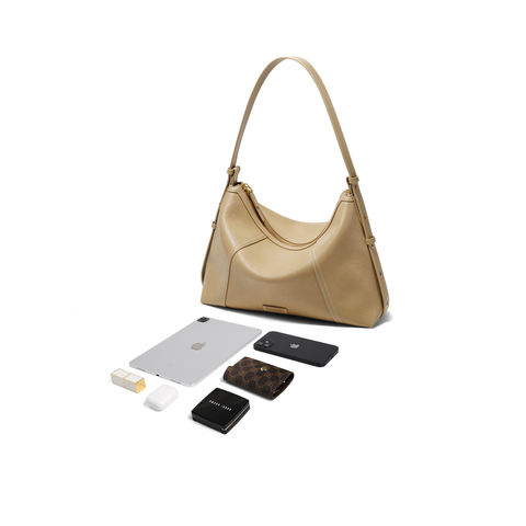 百丽包女2025新商场同款质感通勤hobo单肩斜挎托特包8517ABX5