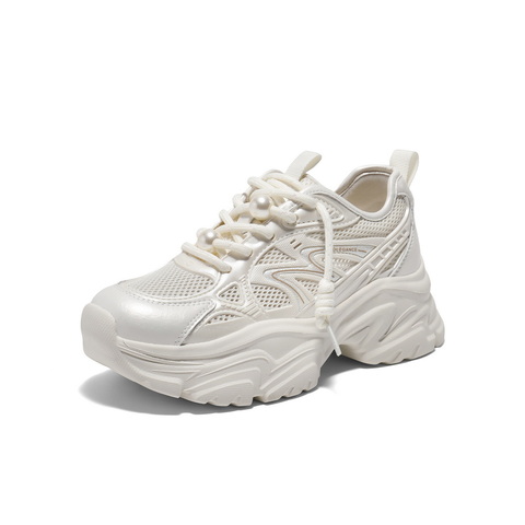 百丽时尚舒适网面鞋2025夏新商场同款厚底运动休闲鞋D7J1DBM5