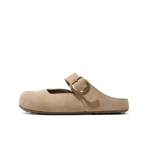 百丽休闲舒适勃肯鞋2025夏新商场同款魔术贴包头拖D6A1DBH5