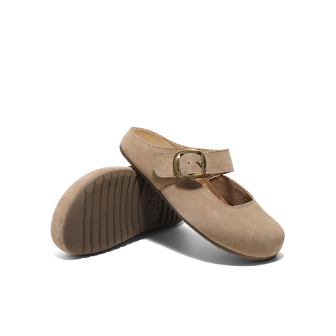 百丽休闲舒适勃肯鞋2025夏新商场同款魔术贴包头拖D6A1DBH5