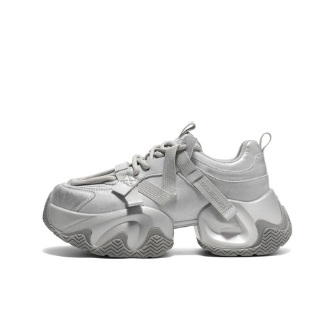 百丽休闲复古老爹鞋女2025春季新款潮流百搭厚底运动鞋B2507AM5