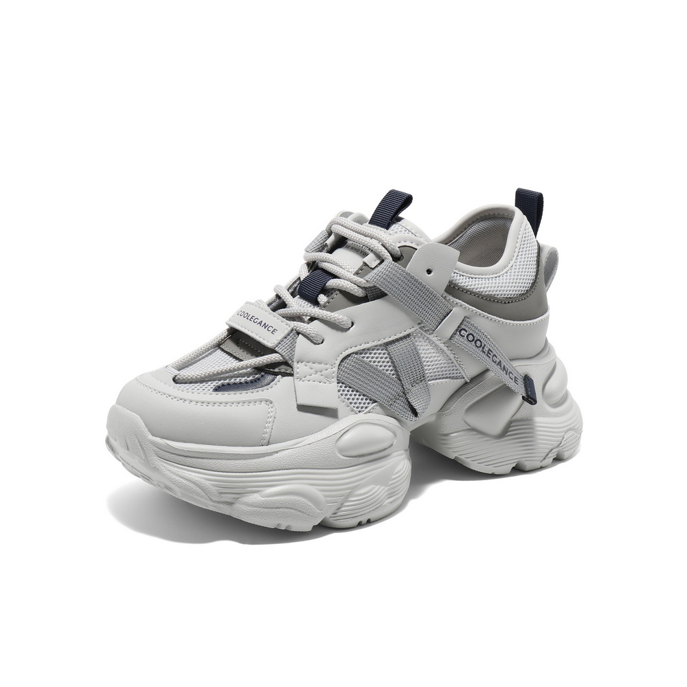 百丽时尚拼接老爹鞋女2025夏新商场同款网面透气厚底鞋D5D1DBM5