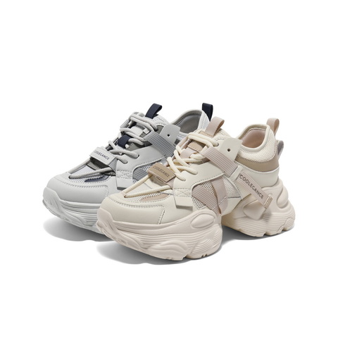 百丽时尚拼接老爹鞋女2025夏新商场同款网面透气厚底鞋D5D1DBM5