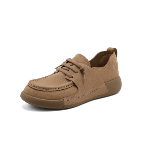 百丽复古牛津鞋女2025春商场同款真皮新款舒适休闲鞋B7L1DAM5