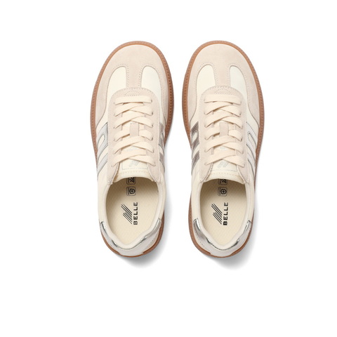 百丽跑道德训鞋女2025春新撞色复古运动跑鞋Z7J1DAM5