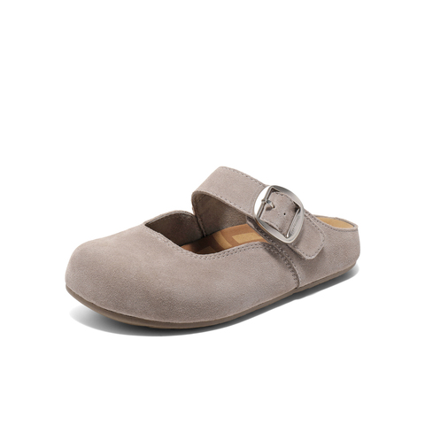 百丽休闲舒适勃肯鞋2025夏新商场同款魔术贴包头拖D6A1DBH5