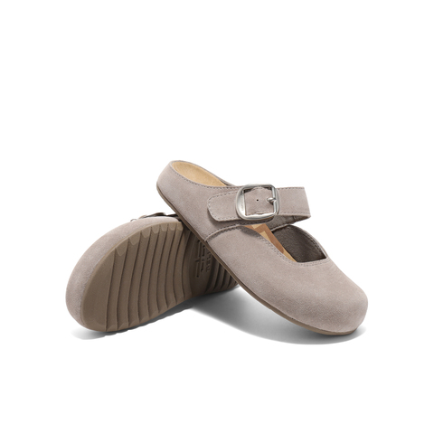 百丽休闲舒适勃肯鞋2025夏新商场同款魔术贴包头拖D6A1DBH5