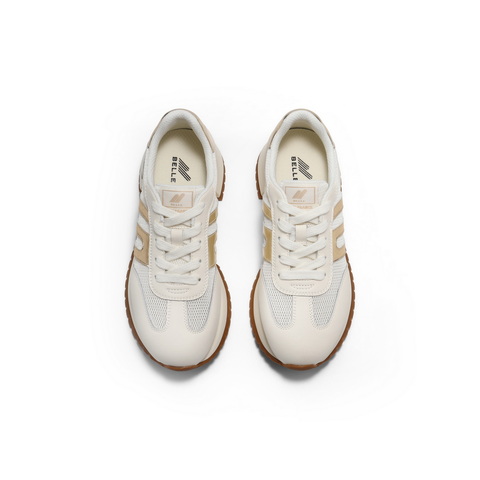 百丽跑道时尚拼色休闲鞋女2025夏新商场同款复古舒适鞋D5P2DBM5