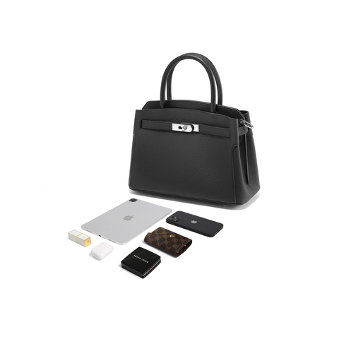 百丽包包女鎏金岁月商场同款质感铂金包单肩斜挎手提包X7257AX5