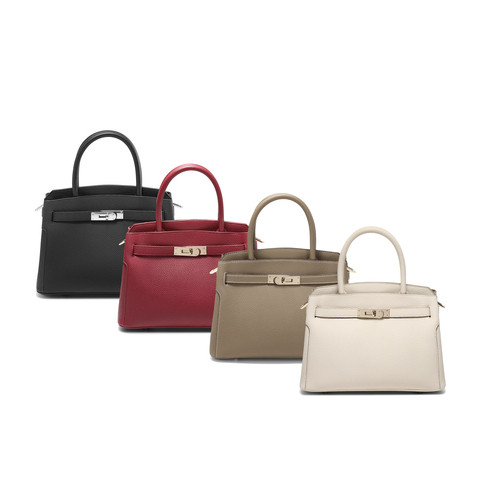 百丽包包女鎏金岁月商场同款质感铂金包单肩斜挎手提包X7257AX5