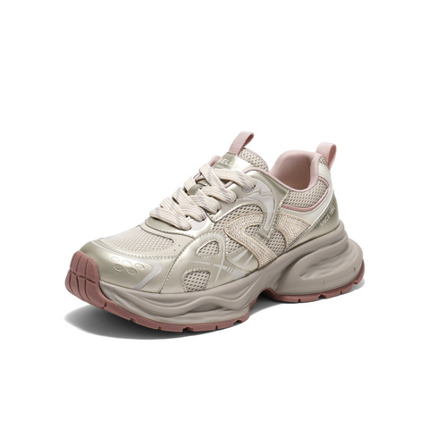 百丽舒适拼接老爹鞋2025春新网面透气运动休闲鞋B2535AM5