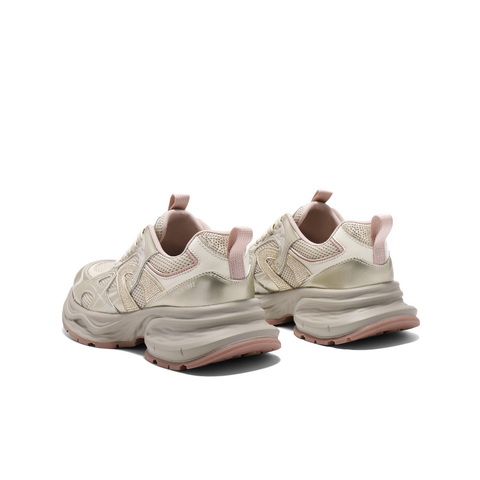 百丽舒适拼接老爹鞋2025春新网面透气运动休闲鞋B2535AM5