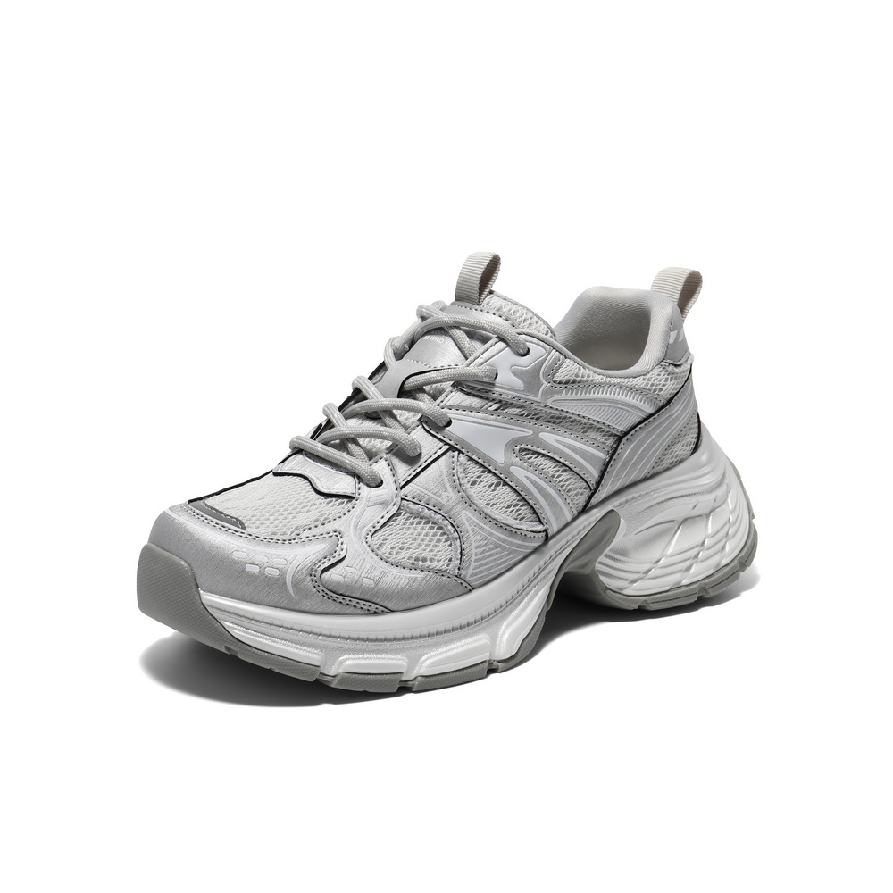 百丽透气网老爹鞋女2025夏新商场同款厚底增高休闲鞋D7T1DBM5