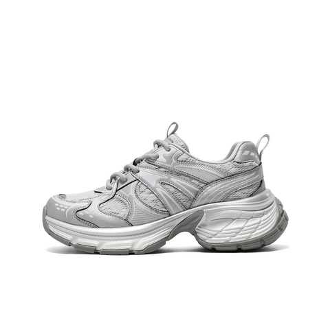 百丽透气网老爹鞋女2025夏新商场同款厚底增高休闲鞋D7T1DBM5