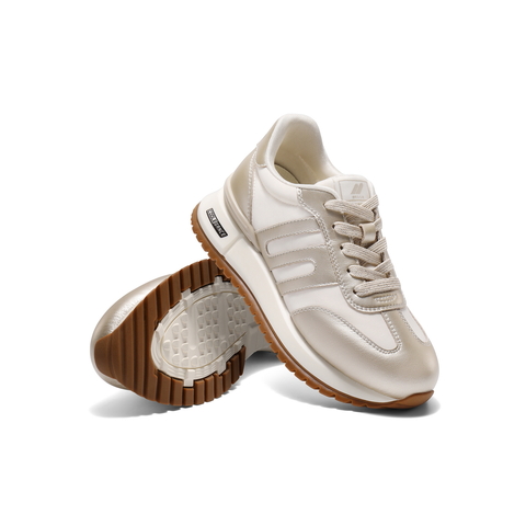 百丽复古跑道阿甘鞋女2025春新舒适运动休闲鞋D3X1DAM5