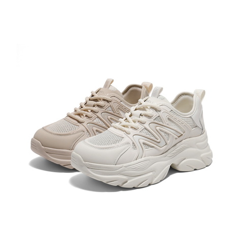 百丽时尚舒适网面鞋2025夏新商场同款厚底运动休闲鞋D7C1DBM5