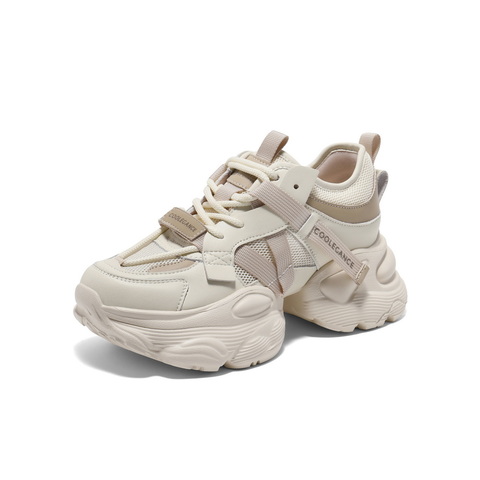 百丽时尚拼接老爹鞋女2025夏新商场同款网面透气厚底鞋D5D1DBM5