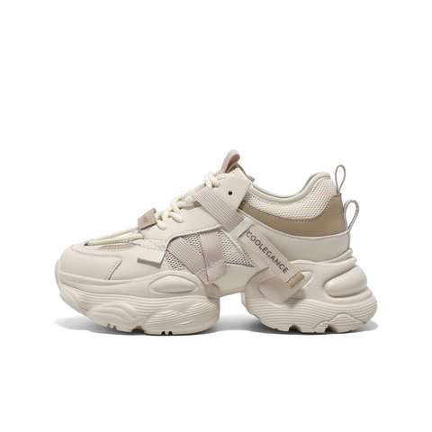 百丽时尚拼接老爹鞋女2025夏新商场同款网面透气厚底鞋D5D1DBM5