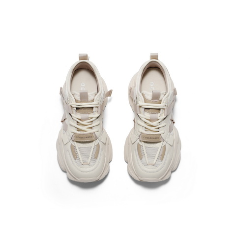 百丽时尚拼接老爹鞋女2025夏新商场同款网面透气厚底鞋D5D1DBM5