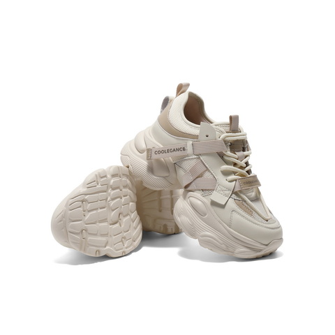 百丽时尚拼接老爹鞋女2025夏新商场同款网面透气厚底鞋D5D1DBM5