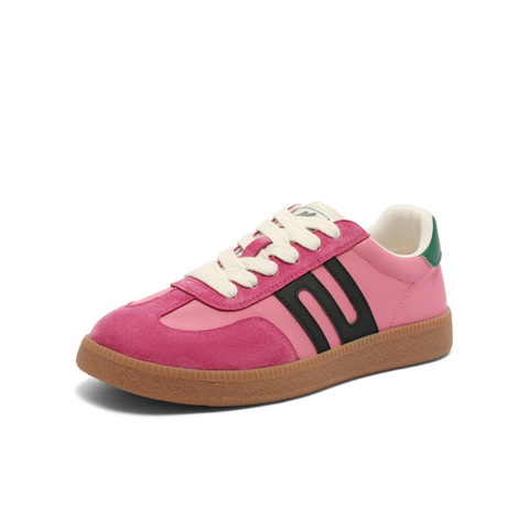 百丽跑道德训鞋女2025春新撞色复古运动跑鞋Z7J1DAM5