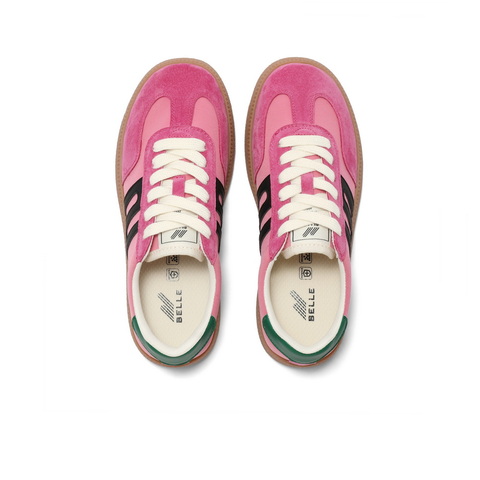 百丽跑道德训鞋女2025春新撞色复古运动跑鞋Z7J1DAM5