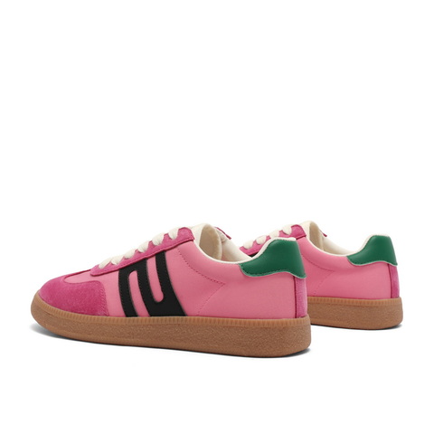 百丽跑道德训鞋女2025春新撞色复古运动跑鞋Z7J1DAM5