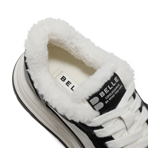 百丽简约休闲板鞋女2025春新属实厚底鞋B2457AM5