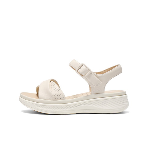 百丽宽条带休闲凉鞋女2025夏新商场同款真皮厚底凉鞋D6N2DBL5