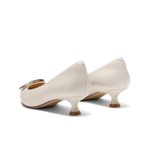 百丽时尚舒适优雅单鞋女2025春新商场同款真皮气质高跟鞋D3N1DAQ5