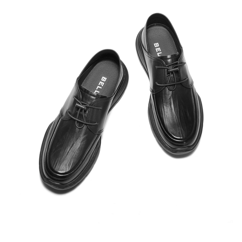 百丽厚底两穿商务鞋男2025新款夏季商场同款牛皮休闲皮鞋8TB01BM5