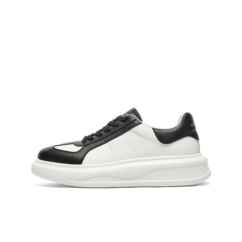 百丽时尚百搭小白鞋男2025新款春季厚底增高撞色休闲板鞋A1826AM5