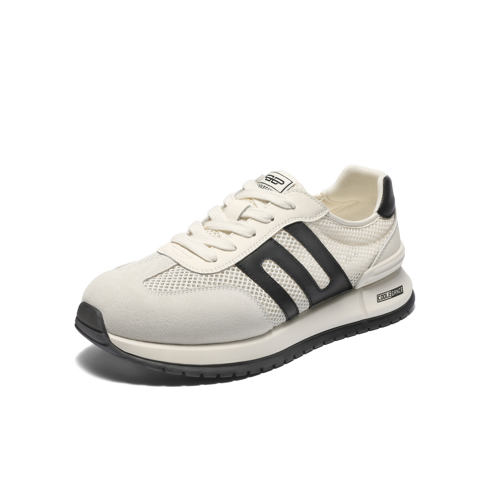 百丽网面透气休闲运动鞋男2025新款夏季户外慢跑阿甘鞋A1967BM5