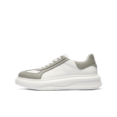 百丽时尚百搭小白鞋男2025新款春季厚底增高撞色休闲板鞋A1826AM5