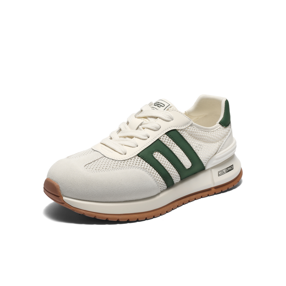 百丽网面透气休闲运动鞋男2025新款夏季户外慢跑阿甘鞋A1967BM5