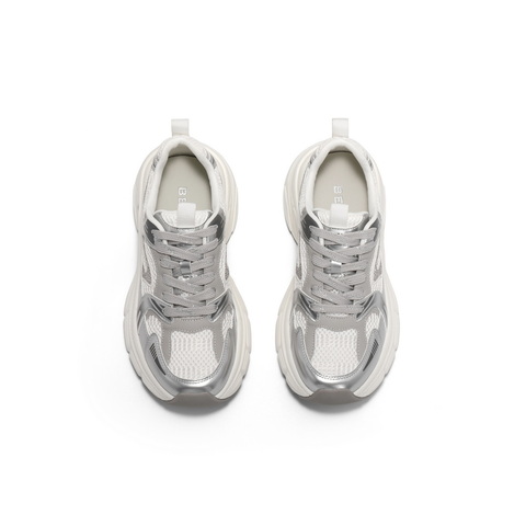 百丽拼接潮流老爹鞋女2025春新时尚厚底运动休闲鞋B2524AM5