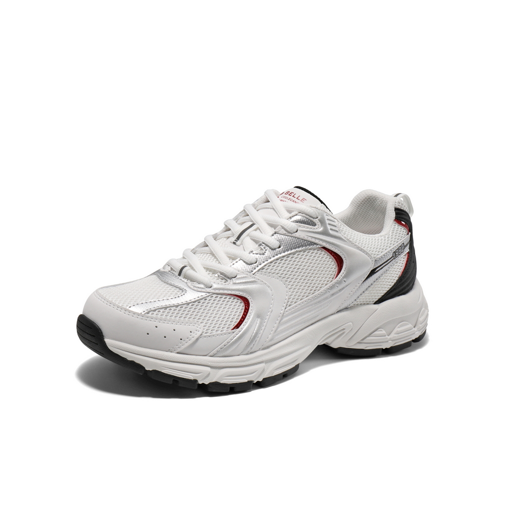 百丽网面透气老爹鞋男2025夏商场同款厚底跑步休闲运动鞋8QH01BM5