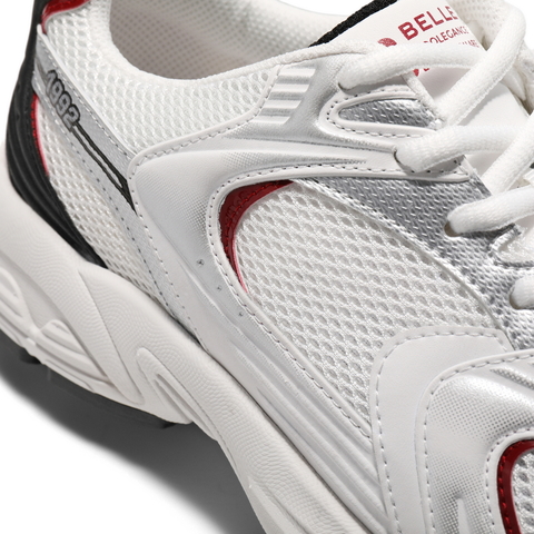 百丽网面透气老爹鞋男2025夏商场同款厚底跑步休闲运动鞋8QH01BM5